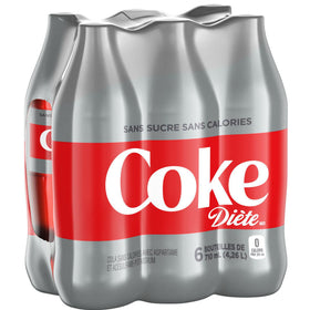 Coke diète sans sucre sans calories 6*710ml