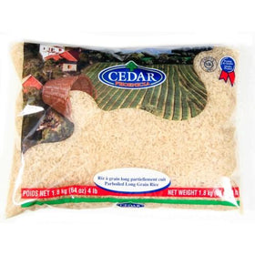 Riz à grain long partiellement cuit 1.8kg Cedar