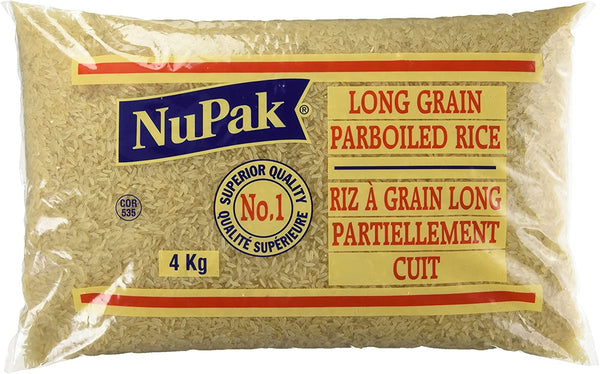 Riz à grain long partiellement cuit 4kg Nupak