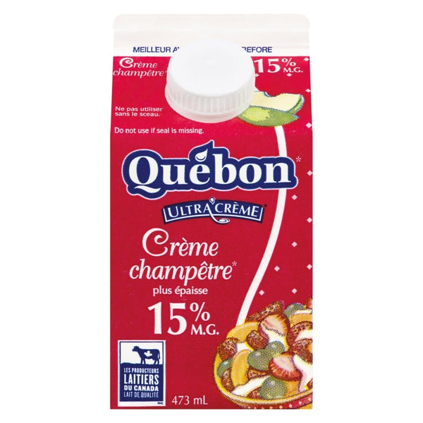 Crème champêtre 15% m.g 473ml Québon