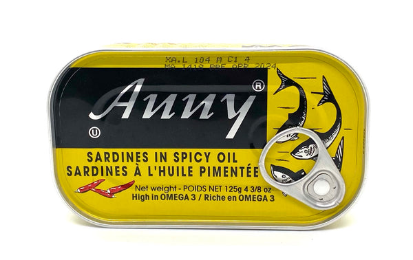 Sardines à l'huile pimentée 125g Anny