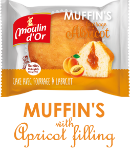 Muffin fourrage abricot Moulin d'or