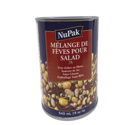 Mélange de fèves pour salade 540ml NuPak