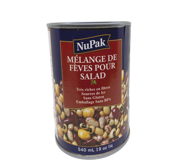 Mélange de fèves pour salade 540ml NuPak