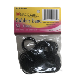 Accessoires de cheveux Rubber band black 80pièces