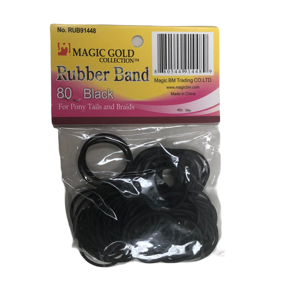 Accessoires de cheveux Rubber band black 80pièces
