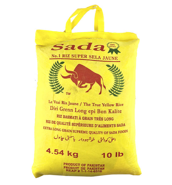 Riz jaune basmati à grain très long 4.54 kg Sada