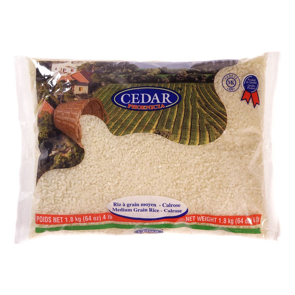 Riz à grain moyen calrose 1.8kg Cedar