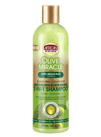 Shampoing et conditionner 2 en 1 355ml Olive Miracle African Pride
